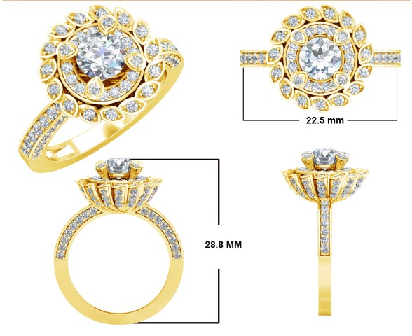 טבעת יהלומים לאישה