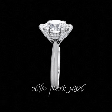 טבעת יהלום קלאסית -טבעת אירוסין סוליטר 