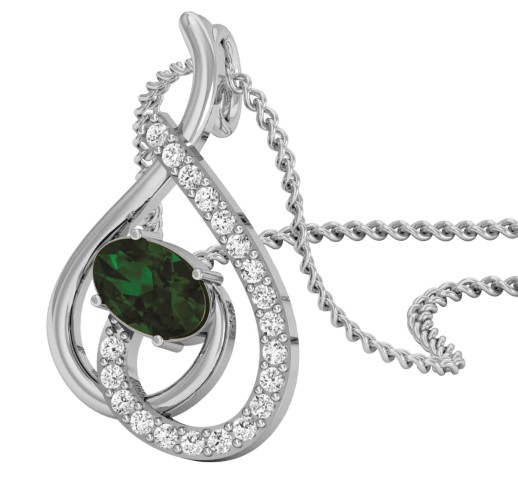 תליון יהלומים ואבני חן