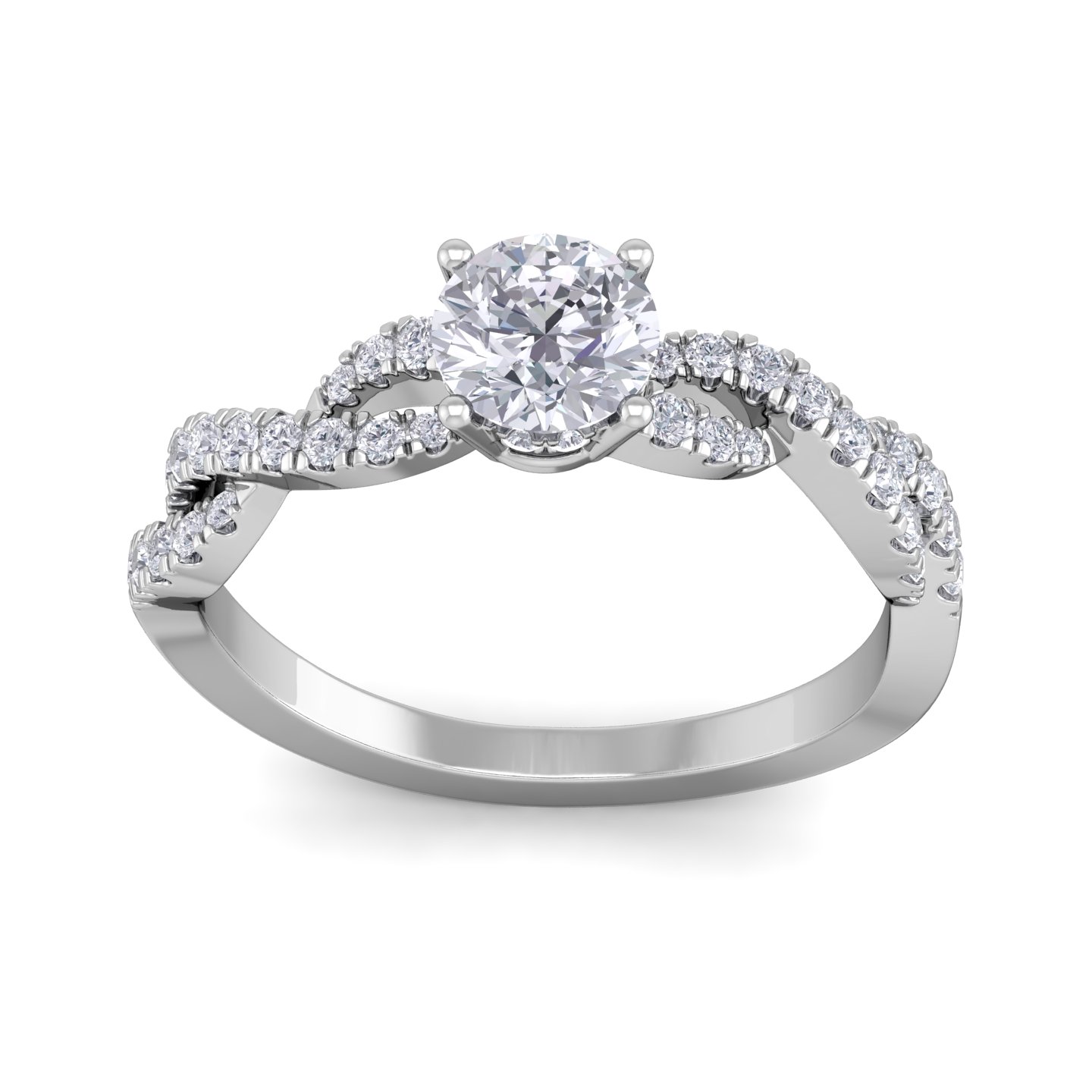 טבעת סוליטר אלגנטית לאישה