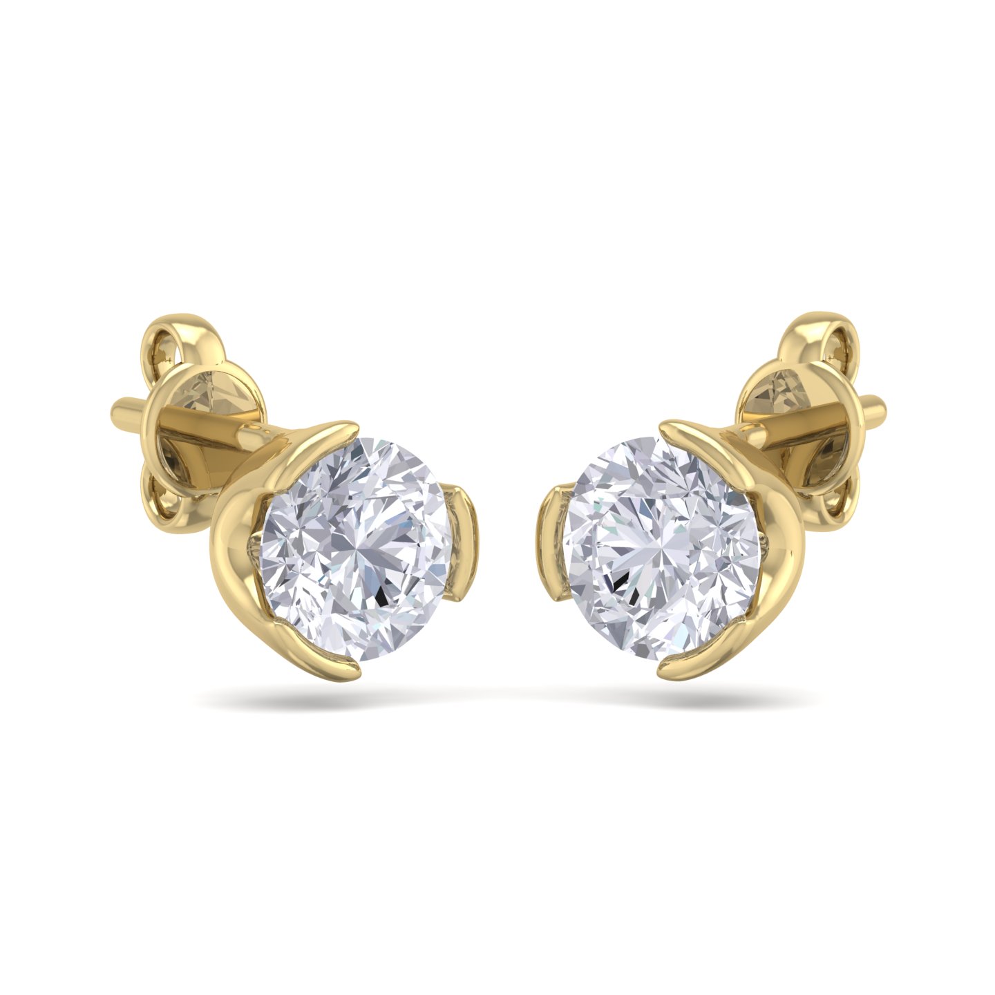 עגילי יהלום לאישה