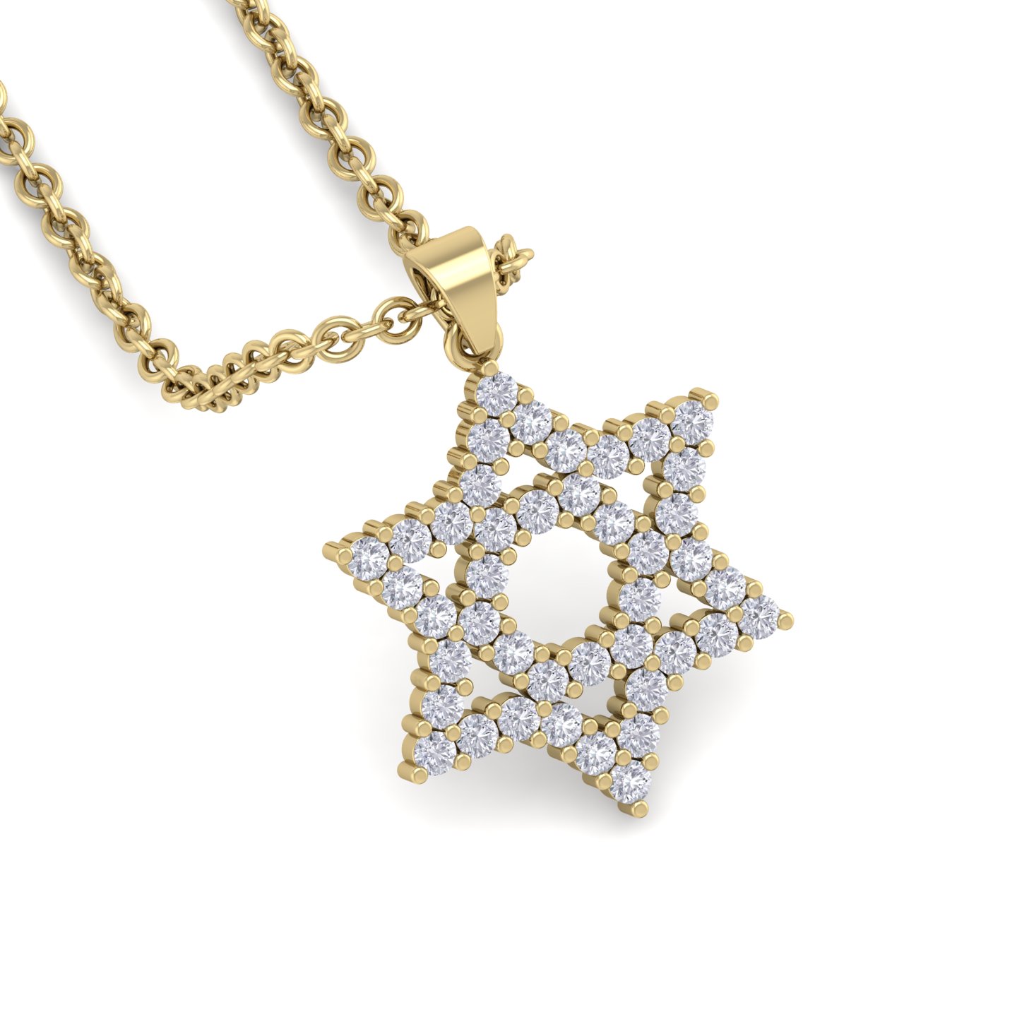 תליון יהלומים כוכב