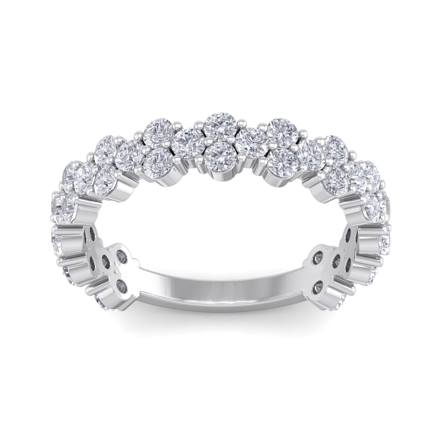 טבעת יהלומים מעוצבת לאישה