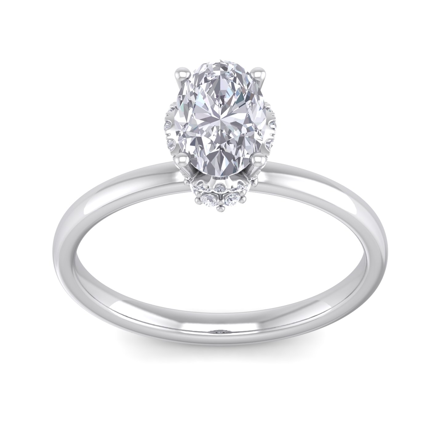 טבעות אירוסין זהב לבן