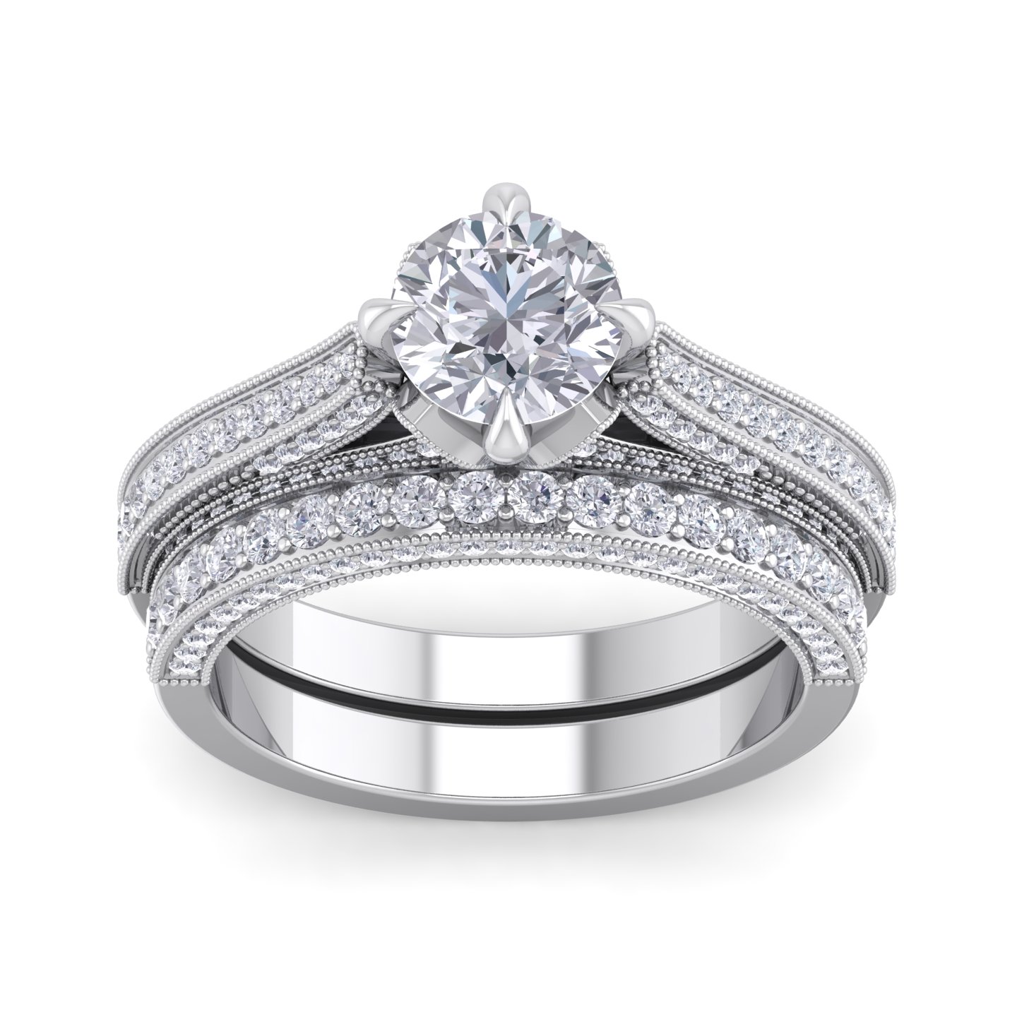 סט טבעות יהלומים