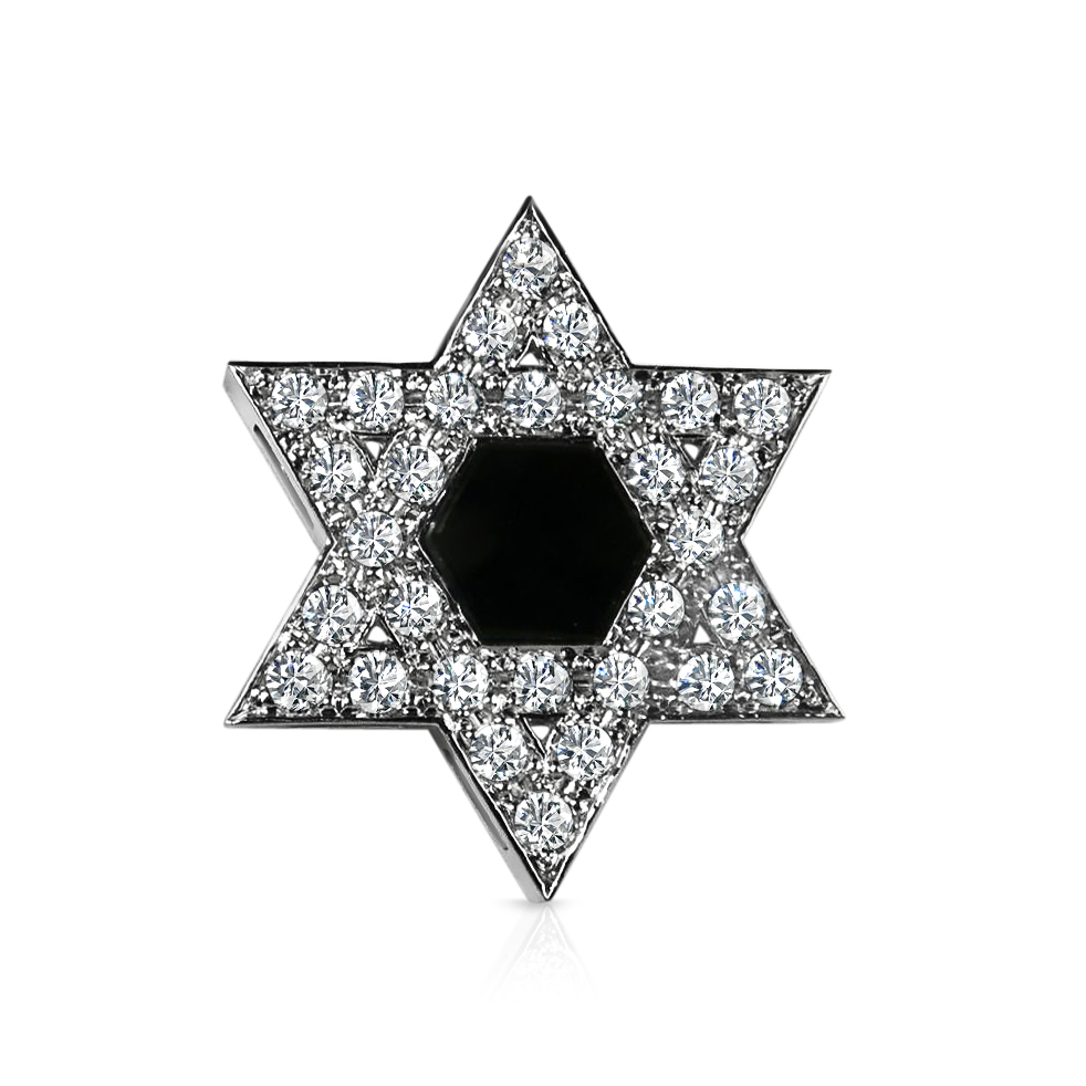 שרשרת מגן דויד זהב ויהלומים