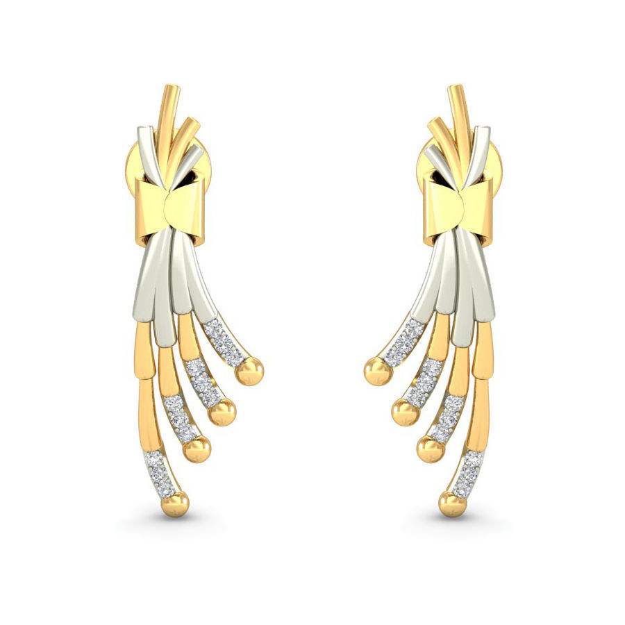 עגילי יהלומים לאישה