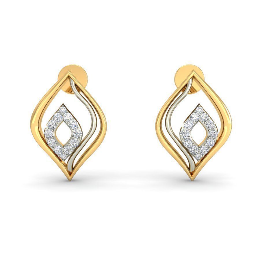 עגילי יהלומים לאישה