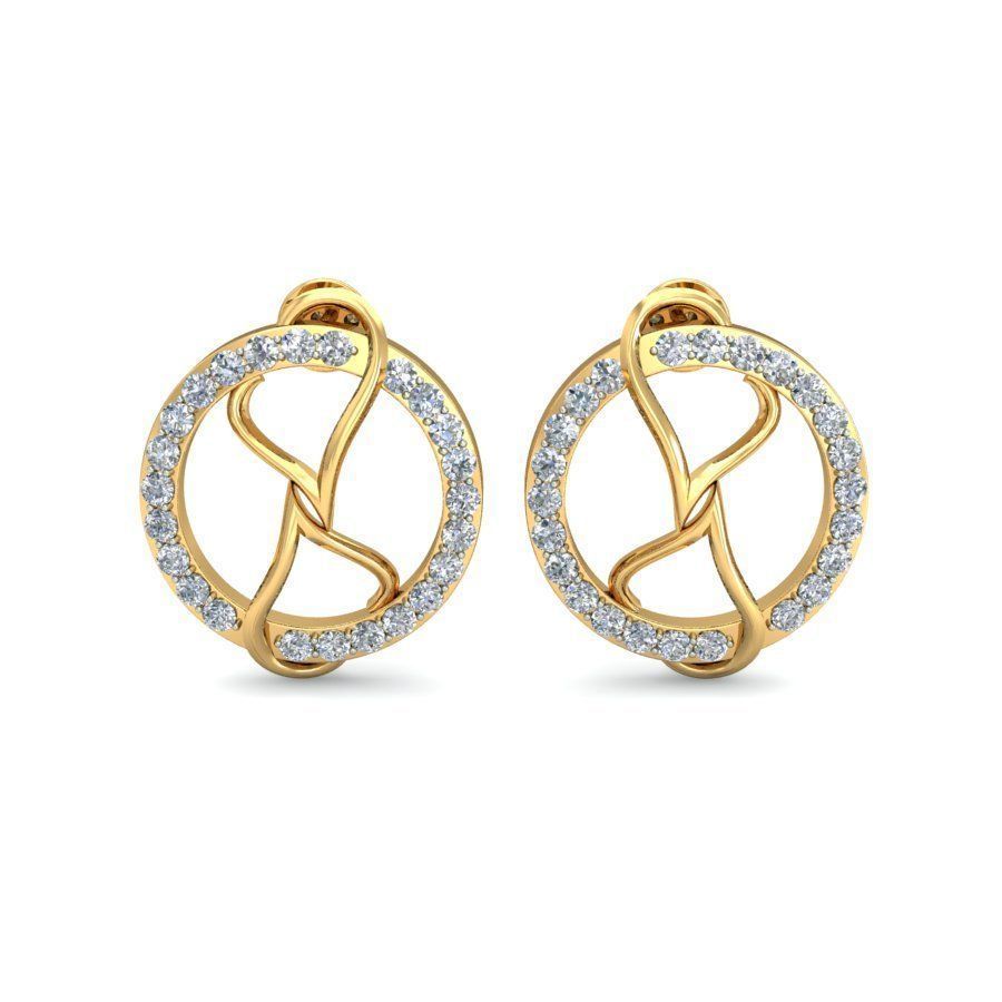 עגילי יהלומים לאישה