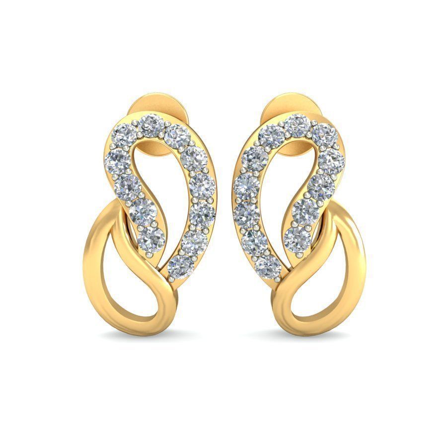 עגילי יהלומים מעוצבים לאישה