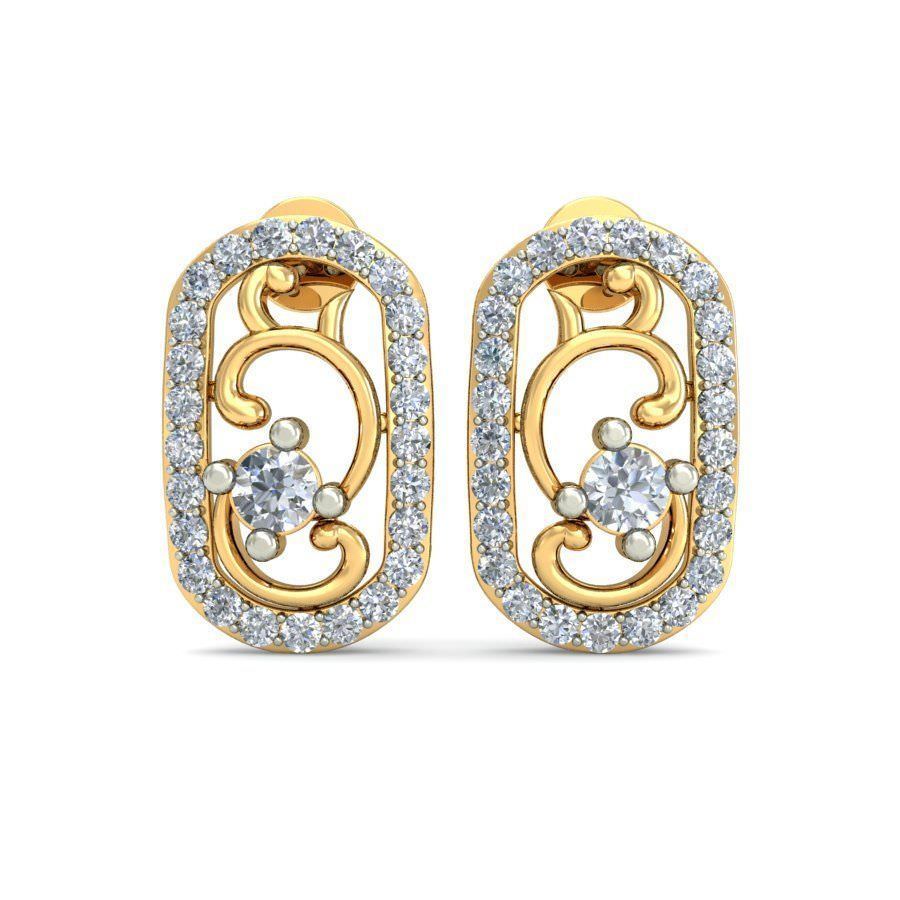 עגילי יהלומים לאישה