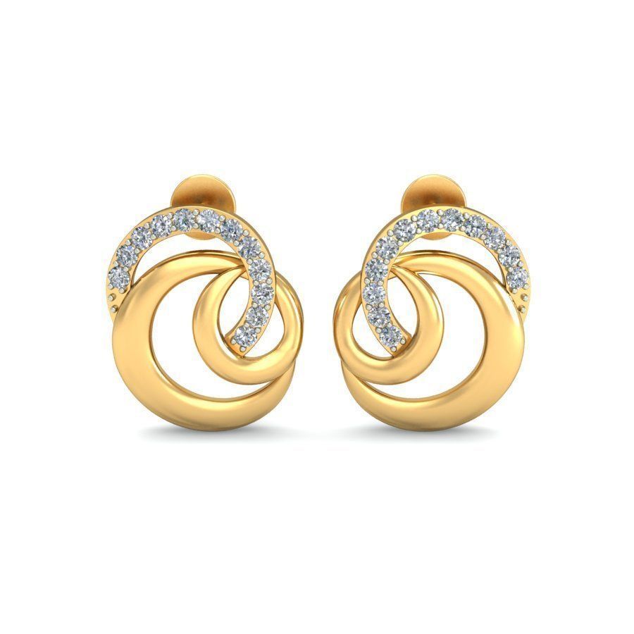 עגילי יהלומים לאישה