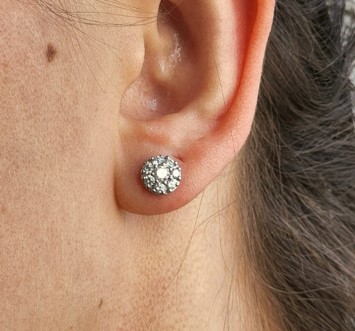 עגילי יהלומים 