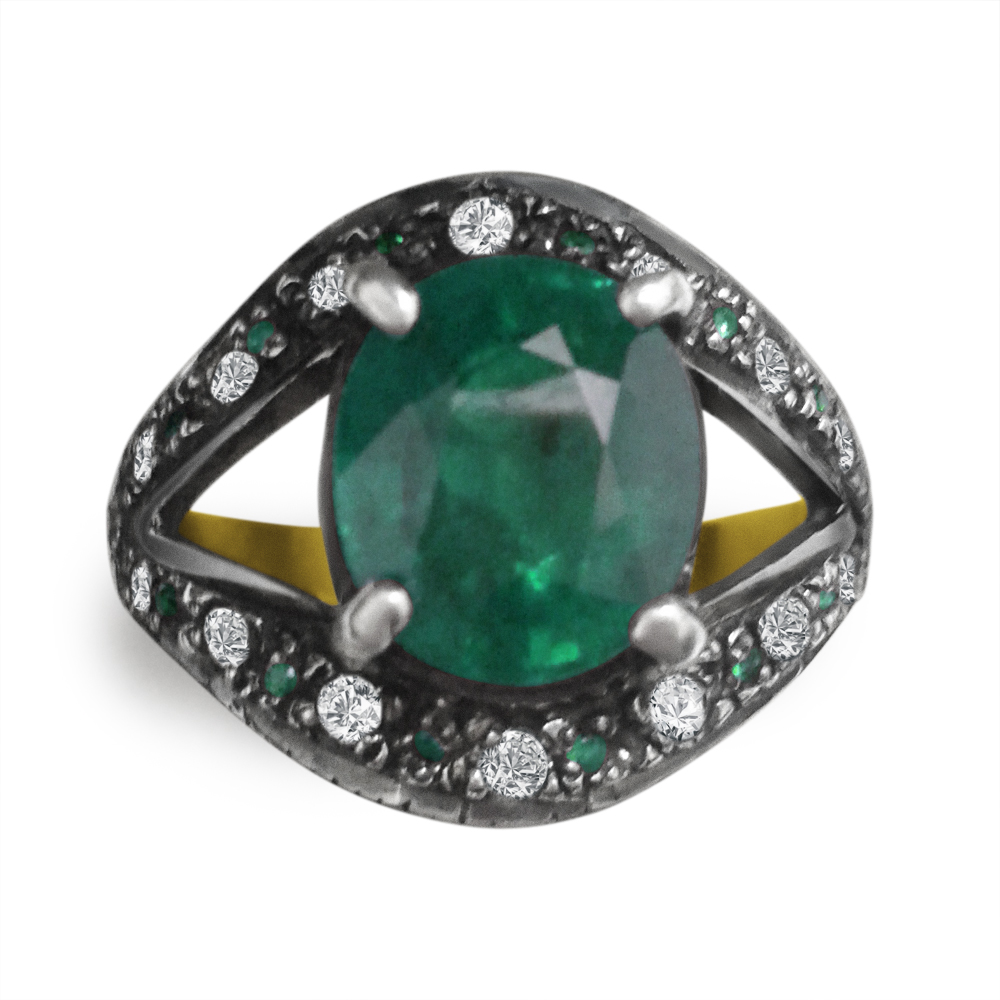 טבעת וינט'ג אמרלד