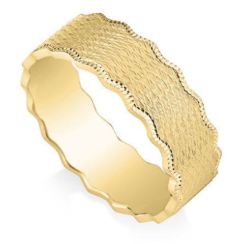 טבעת זהב עדינה 