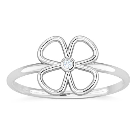 טבעת עדינה בעיצוב פרח