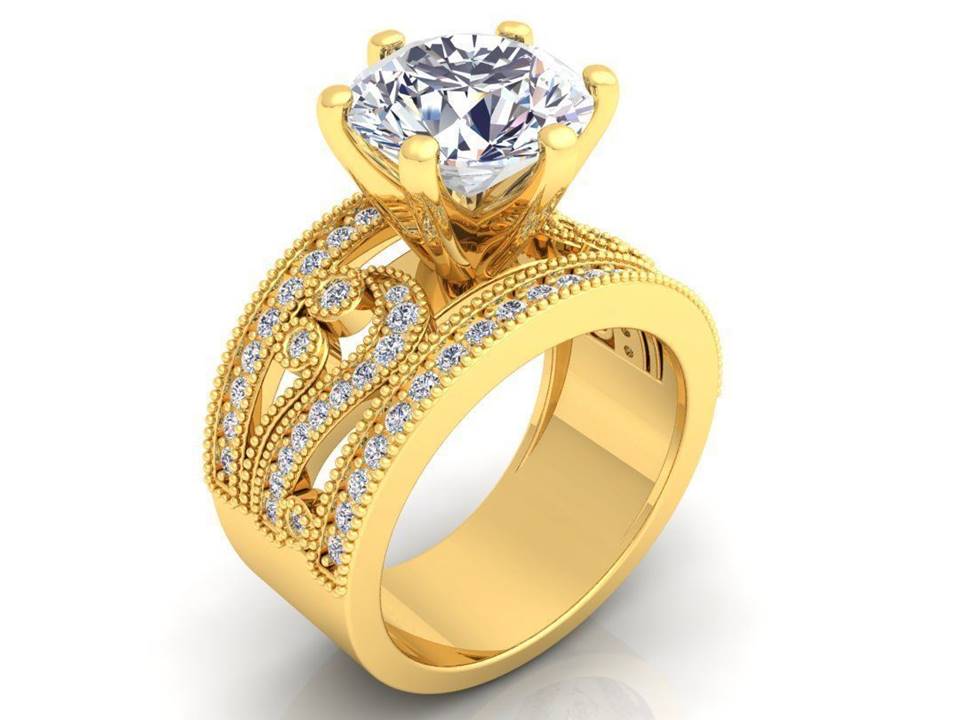 טבעת זהב מרשימה לגבר