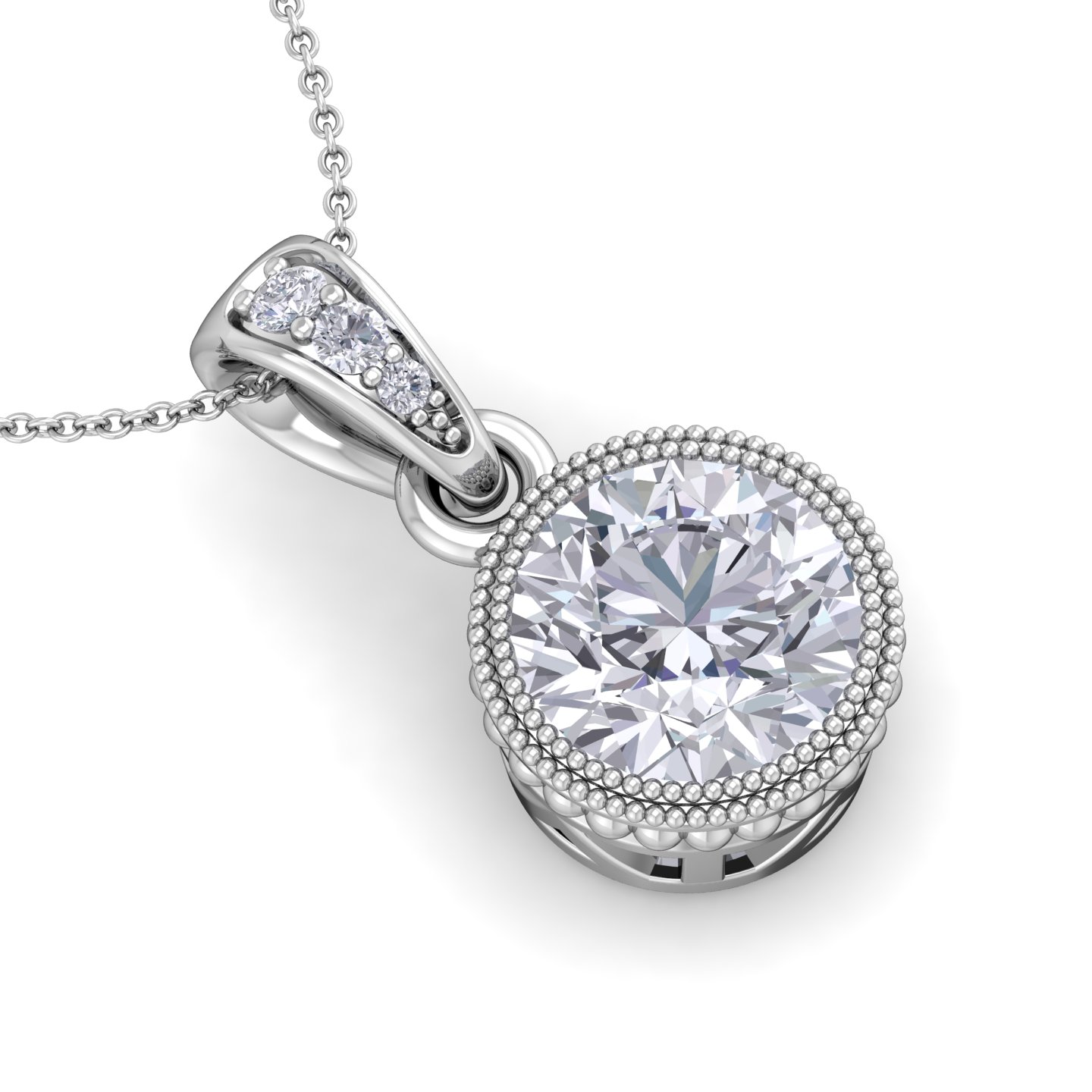 תליון יהלומים לאישה