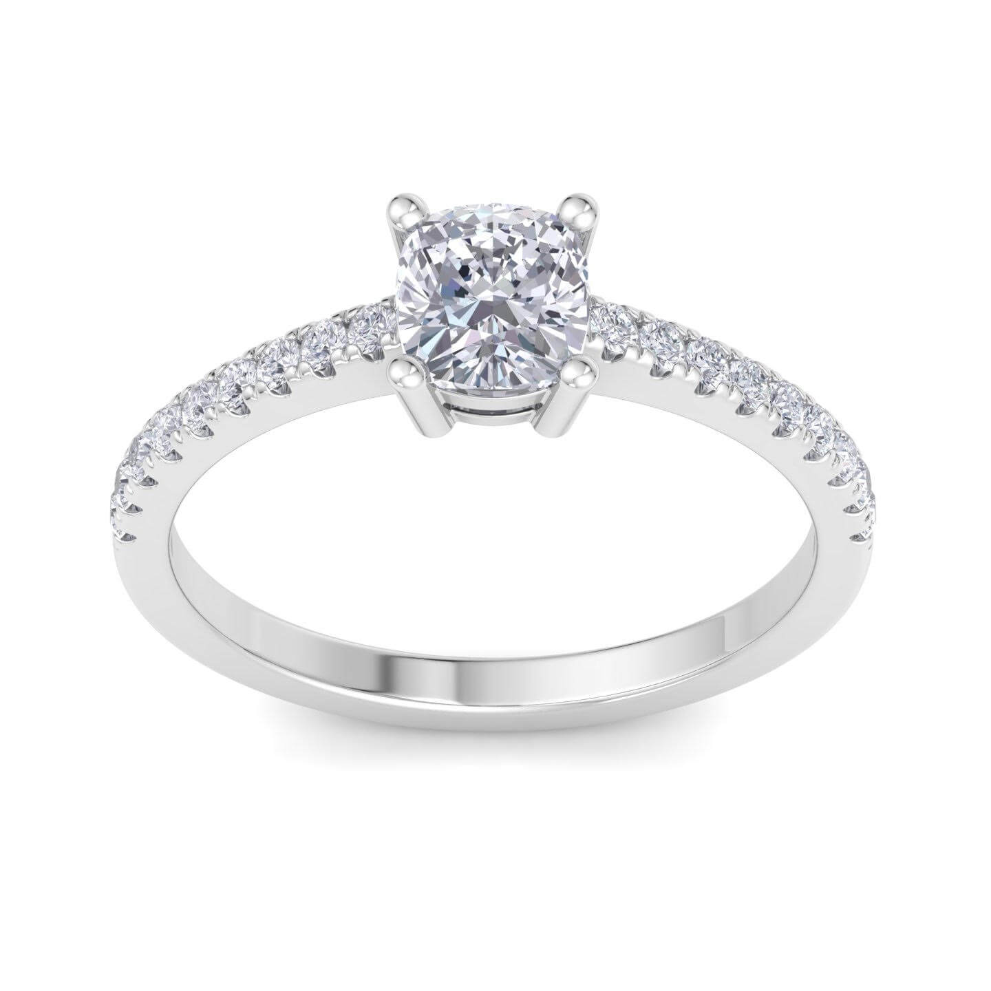 טבעת אירוסין משובצת יהלומים