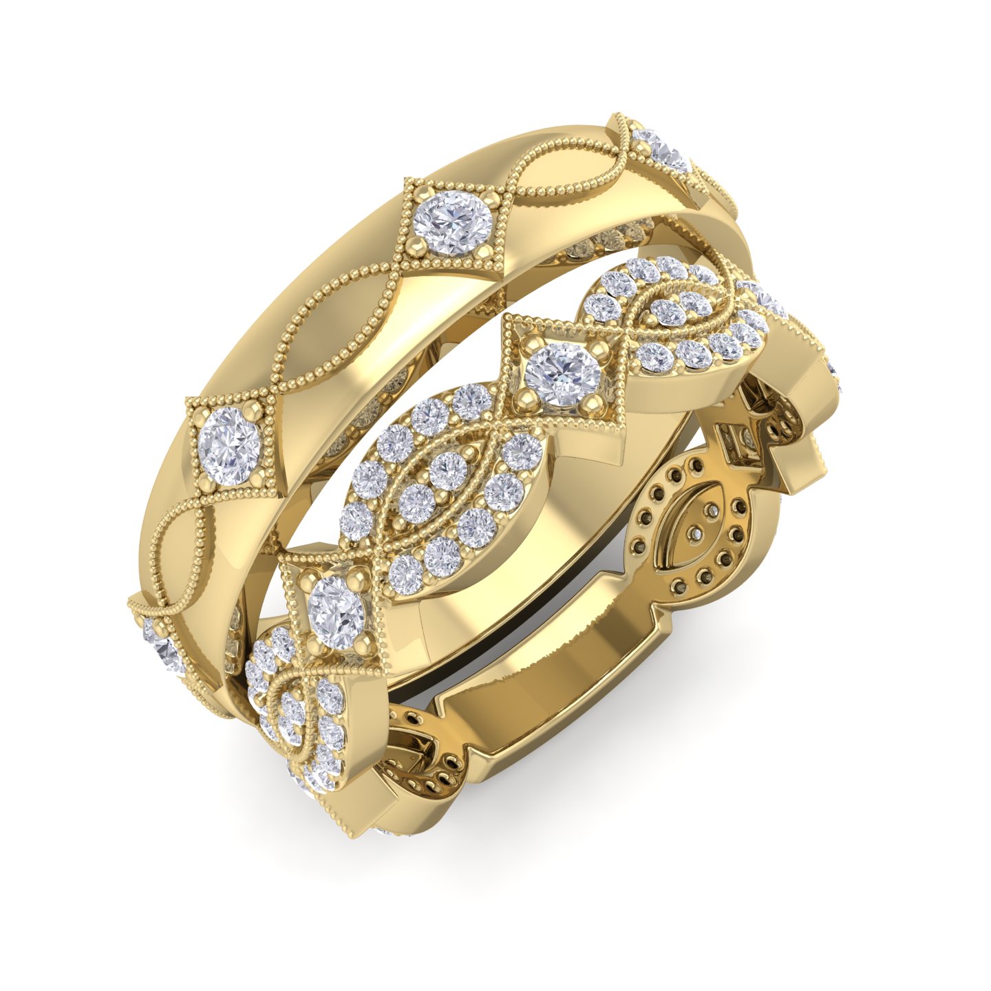 סט טבעות גולדיאם