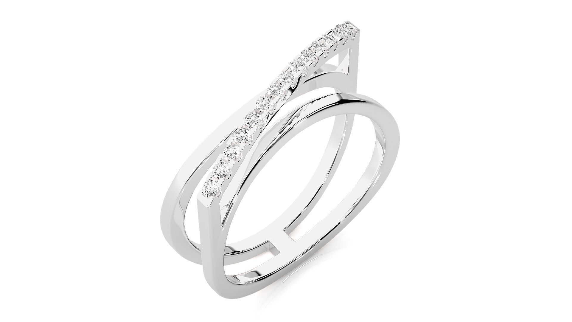 טבעת משובצת יהלומים