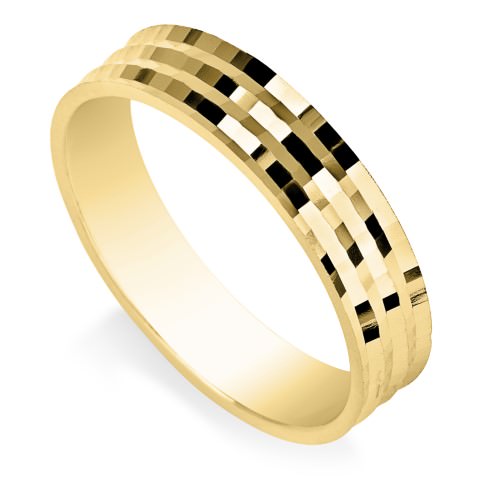 טבעת זהב אדום מעוצבת לאישה