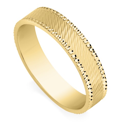 טבעת זהב לבן מעוצבת לאישה