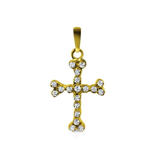 תליוני צלב תליון זהב ויהלומים  