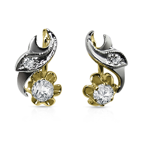 עגילים יהלום