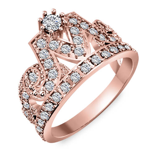 טבעת יהלומים טבעת וינטז