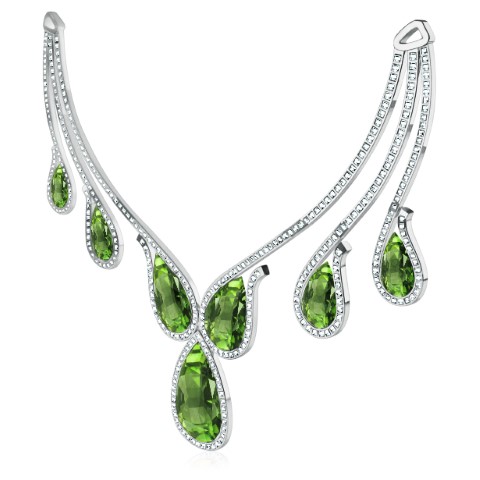 שרשרת אבן חן לנערה