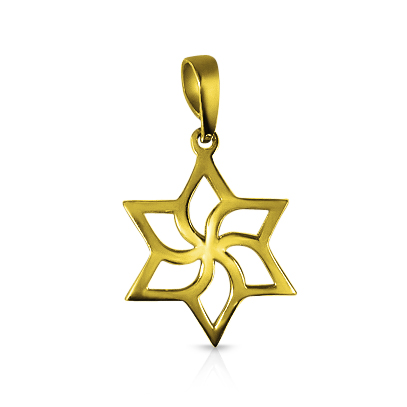 מגן דויד זהב צהוב