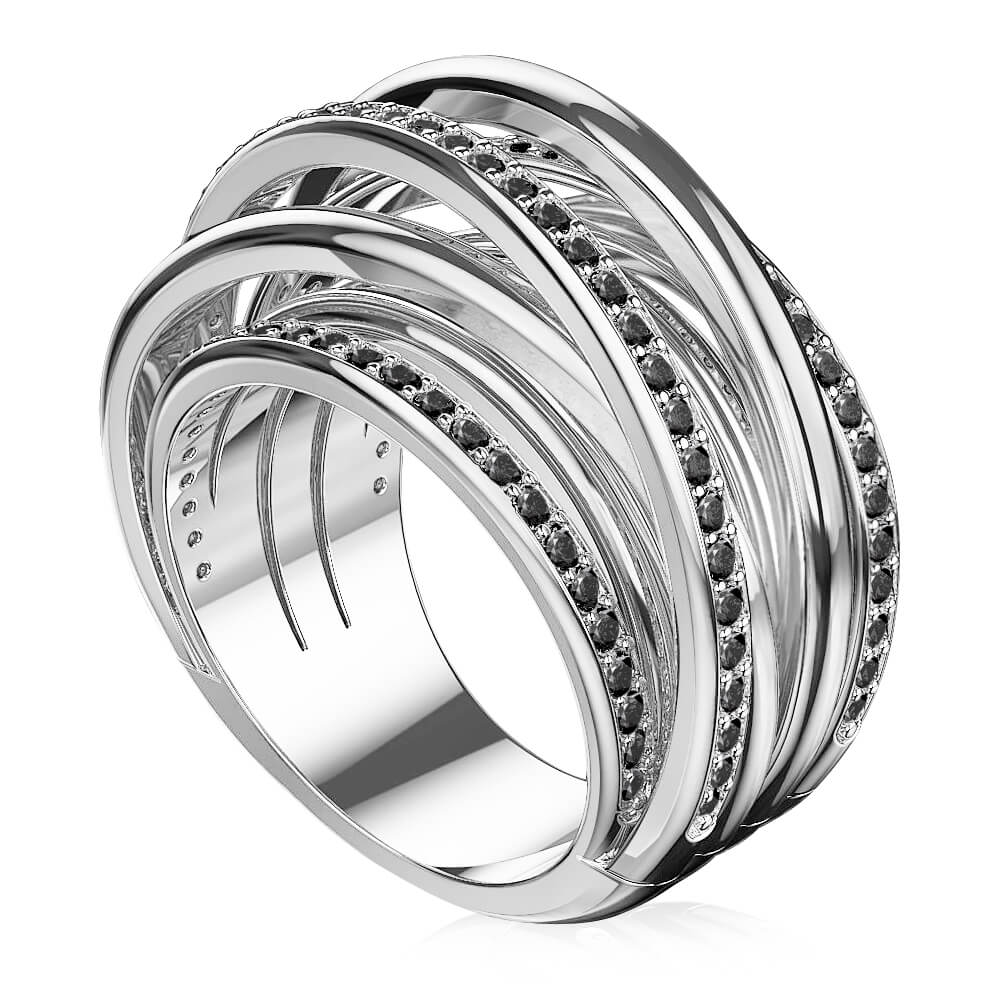 טבעת יהלומים מרשימה לאישה