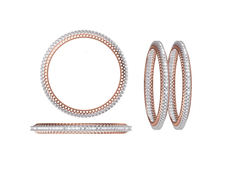 צמיד יהלומים קשיח