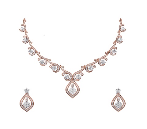 סט תכשיטי יהלומים יוקרתי