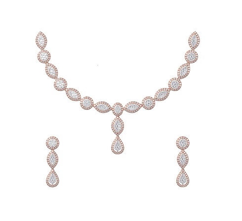 סט תכשיטי יהלומים יוקרתי