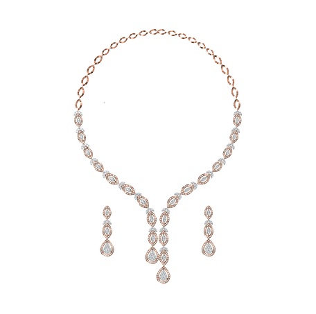 סט תכשיטי יהלומים יוקרתי