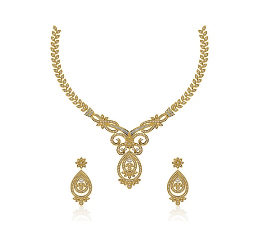 סט תכשיטי יהלומים יוקרתי