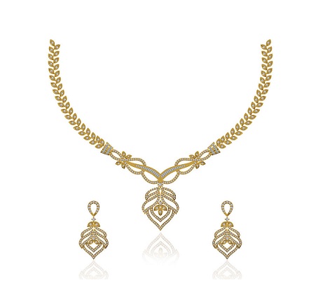 סט תכשיטי יהלומים יוקרתי