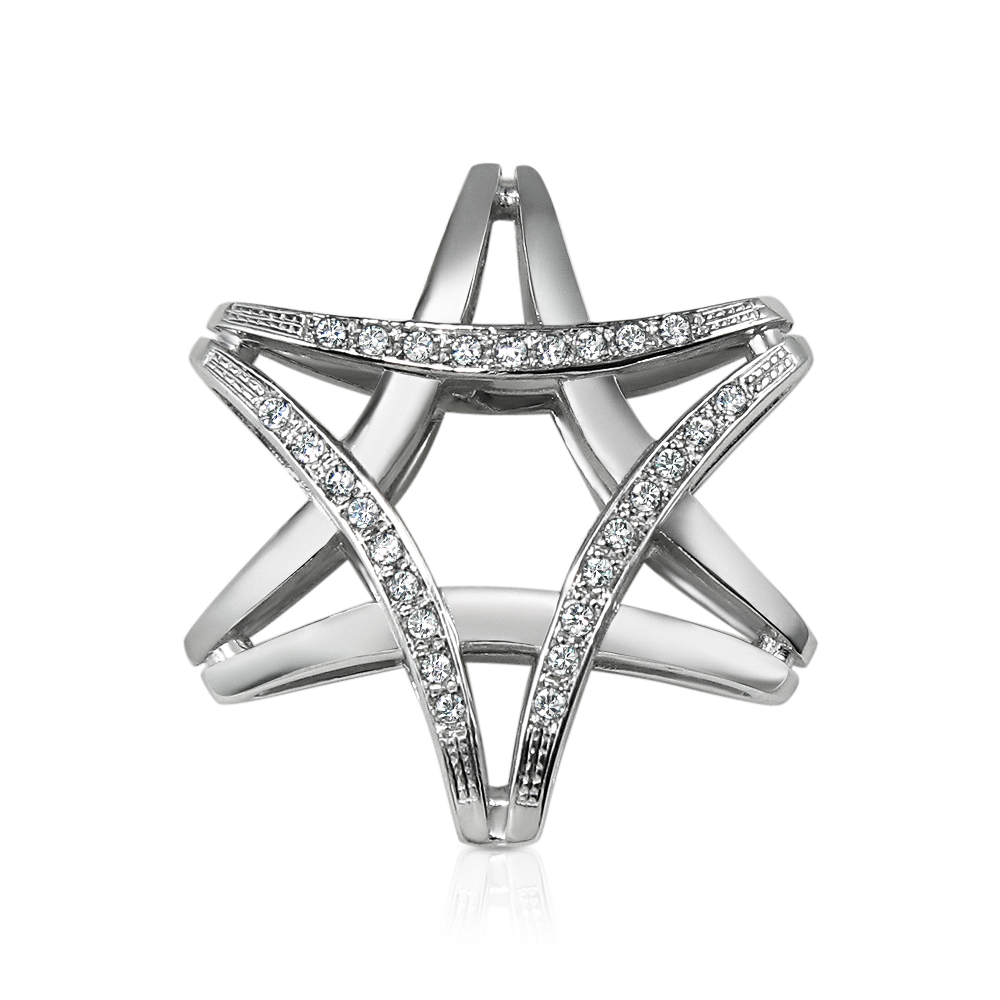 תליוני מגן דוד זהב ויהלומים