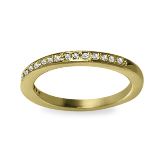 טבעת יהלומים תוספת לטבעת יהלום זהב צהוב