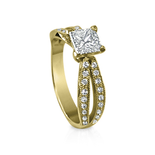 טבעת זהב זהוב לאירוסין