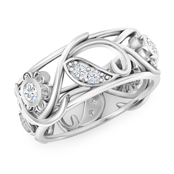 טבעות זהב ויהלומים מעוצבות