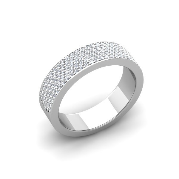 טבעת יהלומים קטנים 