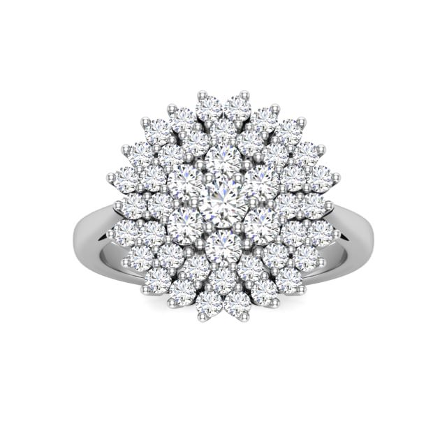 טבעת יהלומים מרשימה לאישה