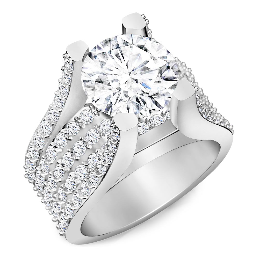 טבעת משובצת יהלומים