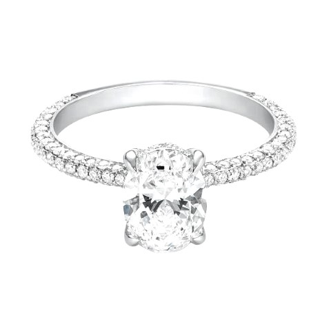 טבעת אירוסין יהלום אובל