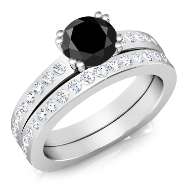 יהלום שחור בטבעת זהב