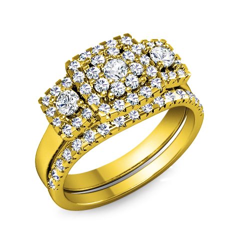 טבעת זהב זהוב לאירוסין