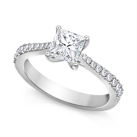 טבעות אירוסין יהלום פרינסס